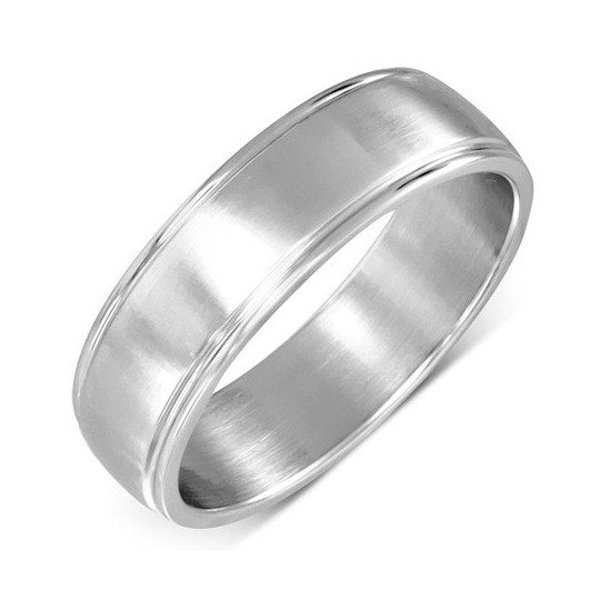 Bague homme acier ZR0104
