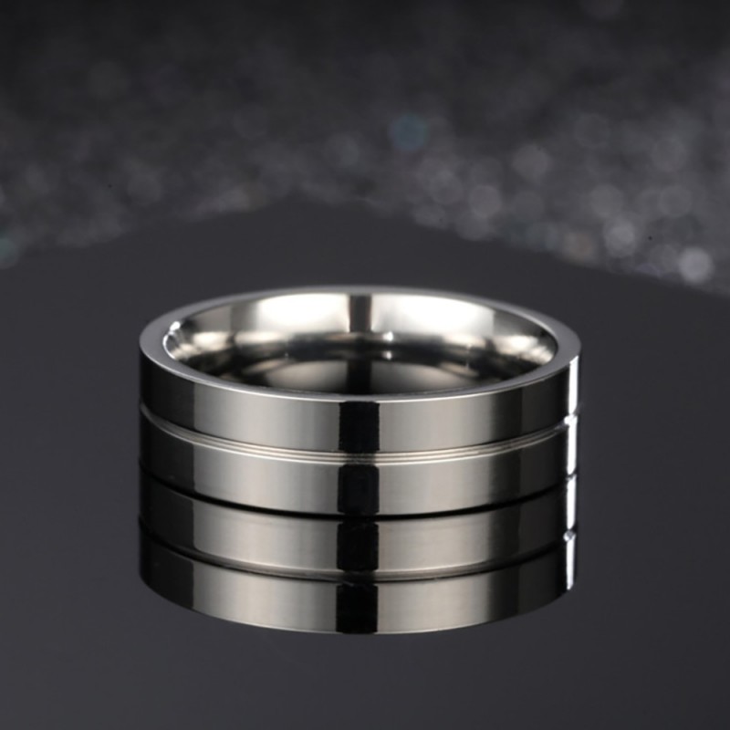 Oura Ring Zense - Bague Argentée Avec Rainure Pour Homme ZR0166 Argenté - Achat Bague Connectée