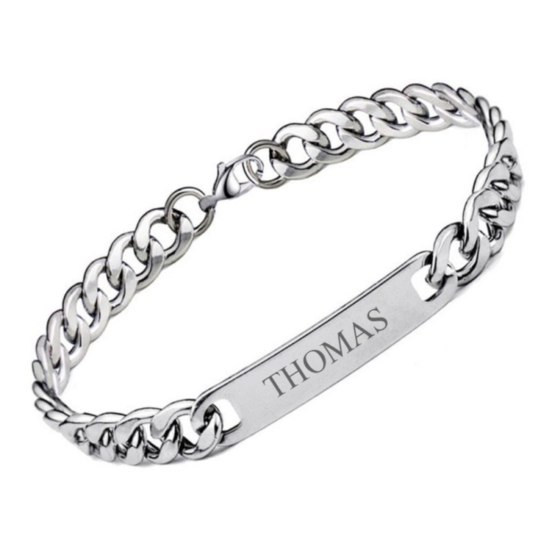 Gourmette Homme Bracelet Avec Prenom Pour Homme Gourmette Homme