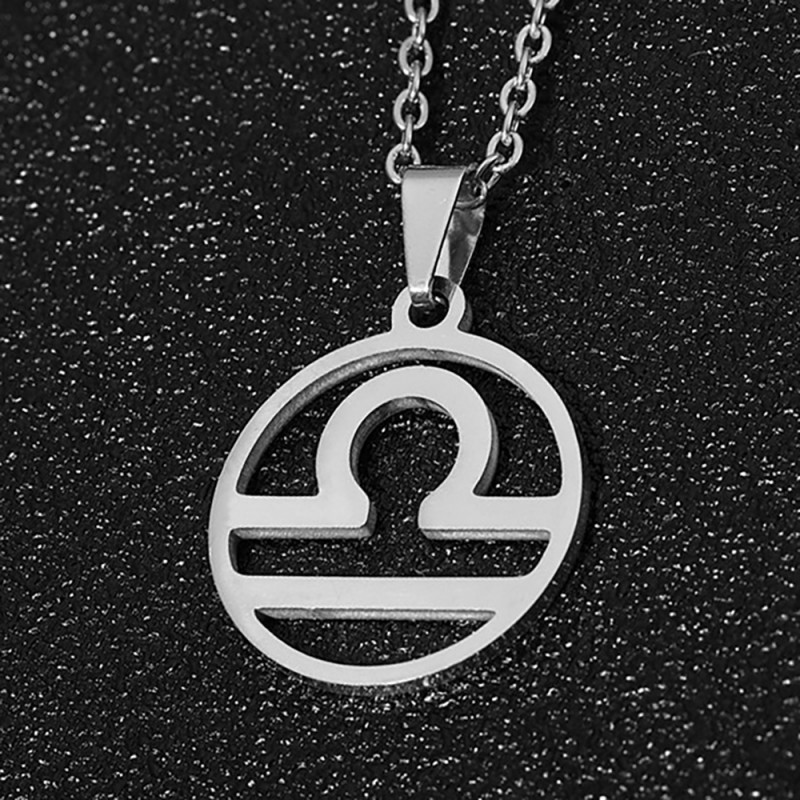 Pendentif signe astrologique Balance - Or / Argent - Maison Jodh