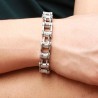 bracelet moto acier au poignet - Zense ZB0344