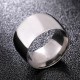 Bague en acier titane ZR0163