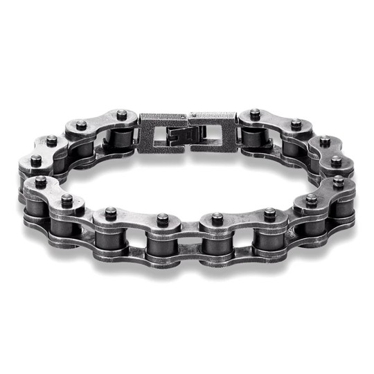bracelet chaîne de moto noire - Zense ZB0357 bracelet chaîne de moto noire - Zense ZB0357
