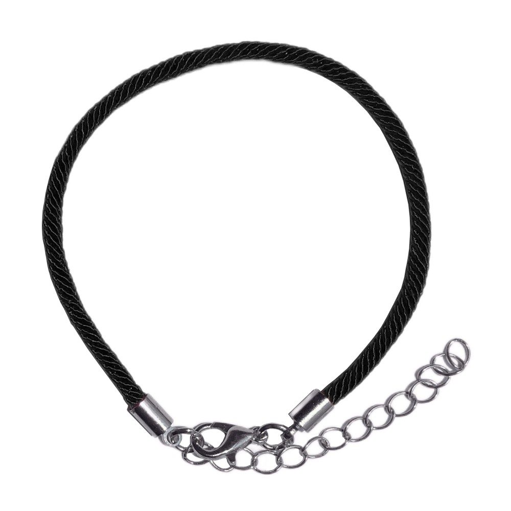 Bracelet cuir noir 3 tours - Bracelets- homme.com