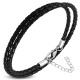 Bracelet homme cuir noir ZB0239