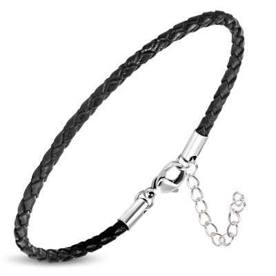 Bracelet homme cuir noir ZB0240