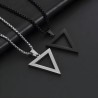 Pendentif Triangle Argenté ZP0260