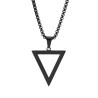Collier Triangle Noir ZP0261