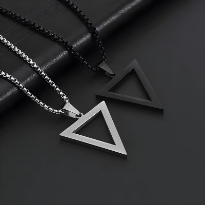 Pendentif Triangle Noir ZP0261