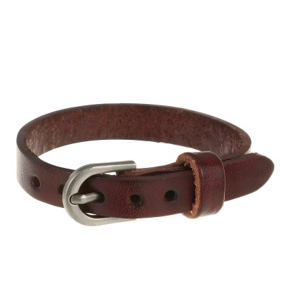 Bracelet marron boucle ceinture ZB0396