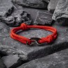 bracelet ajustable rouge crochet ZB0399