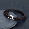 Bracelet marin noir ajustable ZB0400