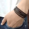 Bracelet cuir marron ZB0404