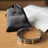 Gourmette noire homme ZB0405