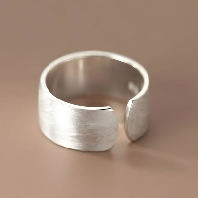 Bague argent brossé ZR0188
