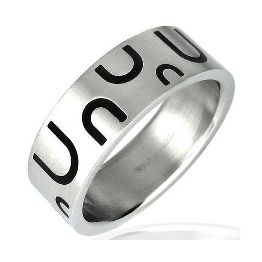 Bague homme acier ZR0040