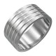 Bague homme acier ZR0013
