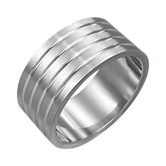 Bague homme acier ZR0013