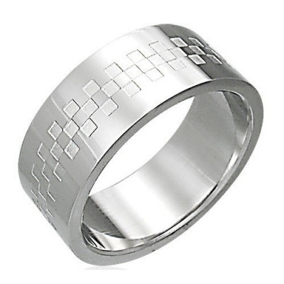 Bague homme acier ZR0006