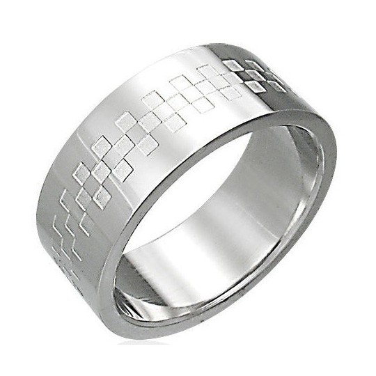 Bague homme acier ZR0006