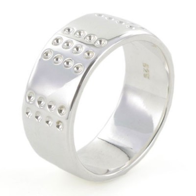 Bague homme argent luxe