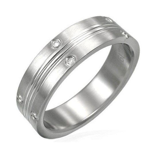 Bague homme acier ZR0044