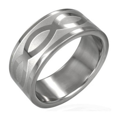 Bague homme acier ZR0004