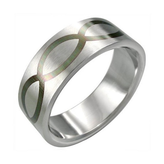 Bague homme acier ZR0005