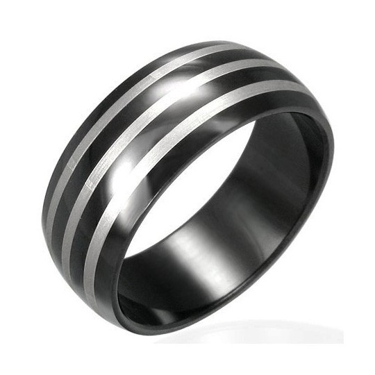 Bague homme acier ZR0021