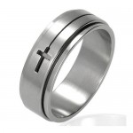 bague anti-stress croix pour homme ZR0032