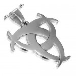 Pendentif homme symbole biohazard ZP0085 nucléaire